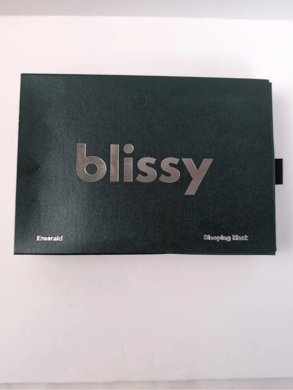Blissy Silk Sleep Mask Emerald Green 100% Pure Mulberry Silk New